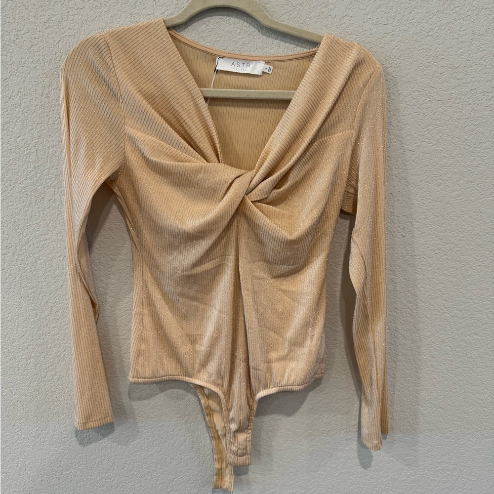 Metallic detailed bodysuit